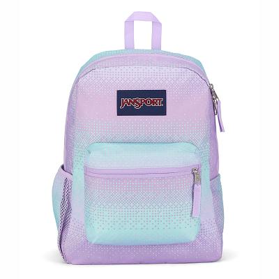 JanSport CROSS TOWN Skolryggsäckar Lila Gröna | SE_JS059