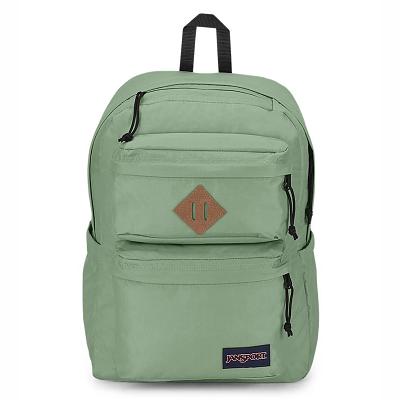 JanSport Double Break Datorryggsäck Gröna | SE_JS082