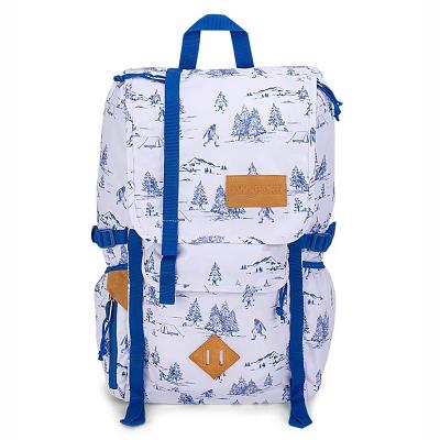 JanSport Hatchet Skolryggsäckar Vita Blå | SE_JS117