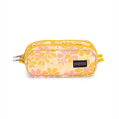 JanSport Large Accessory Pouch Pennfodral Gula | SE_JS348