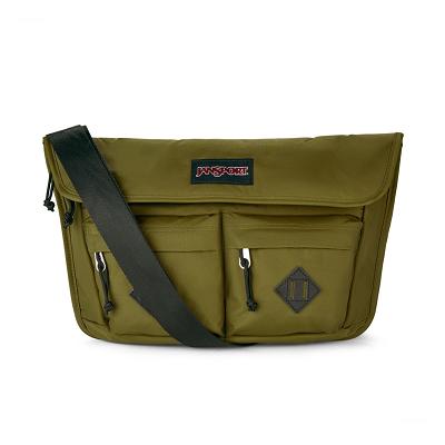 JanSport Larimer Crossbody Väskor Olivgröna | SE_JS476