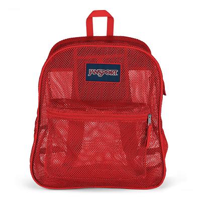 JanSport Mesh Pack Skolryggsäckar Röda | SE_JS574