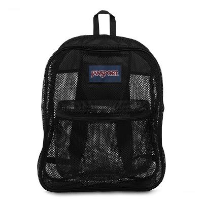 JanSport Mesh Pack Skolryggsäckar Svarta | SE_JS542