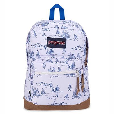 JanSport Right Pack Datorryggsäck Vita Blå | SE_JS044