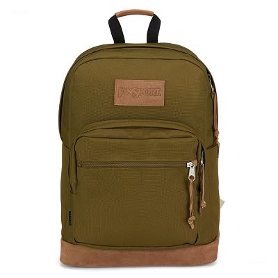 JanSport Right Pack Premium Skolryggsäckar Olivgröna | SE_JS212