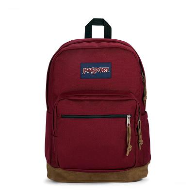 JanSport Right Pack Skolryggsäckar Vinröda | SE_JS366