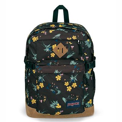 JanSport SUEDE CAMPUS Datorryggsäck Svarta Gula | SE_JS561