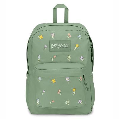 JanSport SuperBreak® Plus Datorryggsäck Gröna | SE_JS092