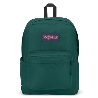 JanSport SuperBreak® Plus Datorryggsäck Mörkgröna | SE_JS534