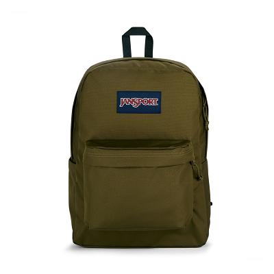 JanSport SuperBreak® Plus Skolryggsäckar Olivgröna | SE_JS447