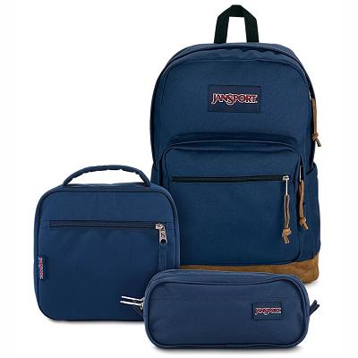 JanSport TIMELESS BLUE NAVY BUNDLE Skolryggsäckar Marinblå | SE_JS260